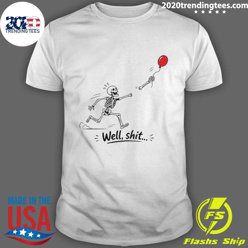 Skeleton Lost Balloon Dark Humor Halloween Shirt