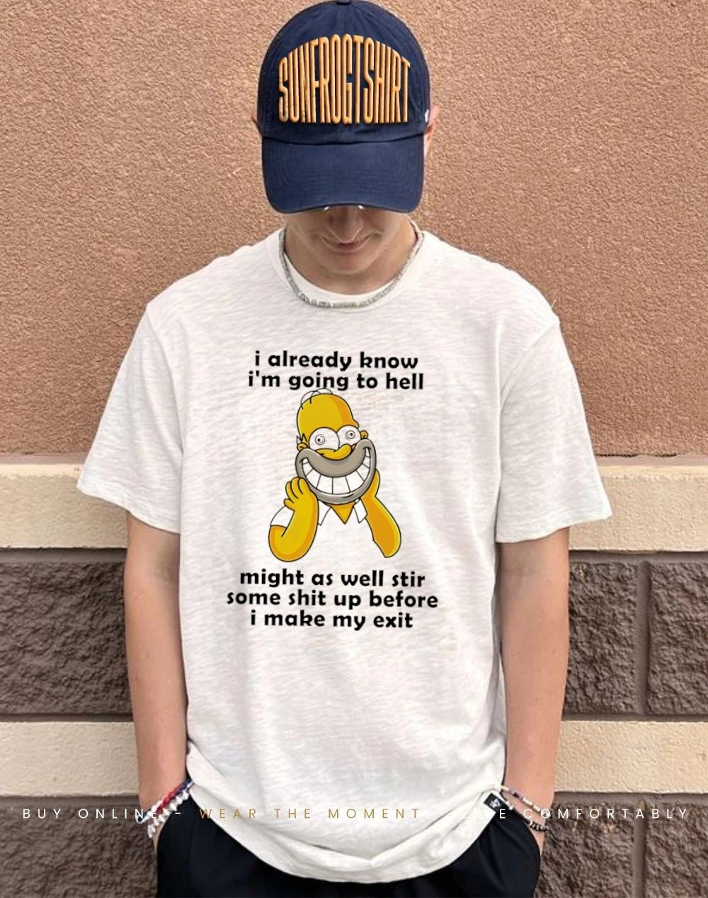 Simpsons I already know I’m going to hell mights as well stir some shit up before I make my exit shirt