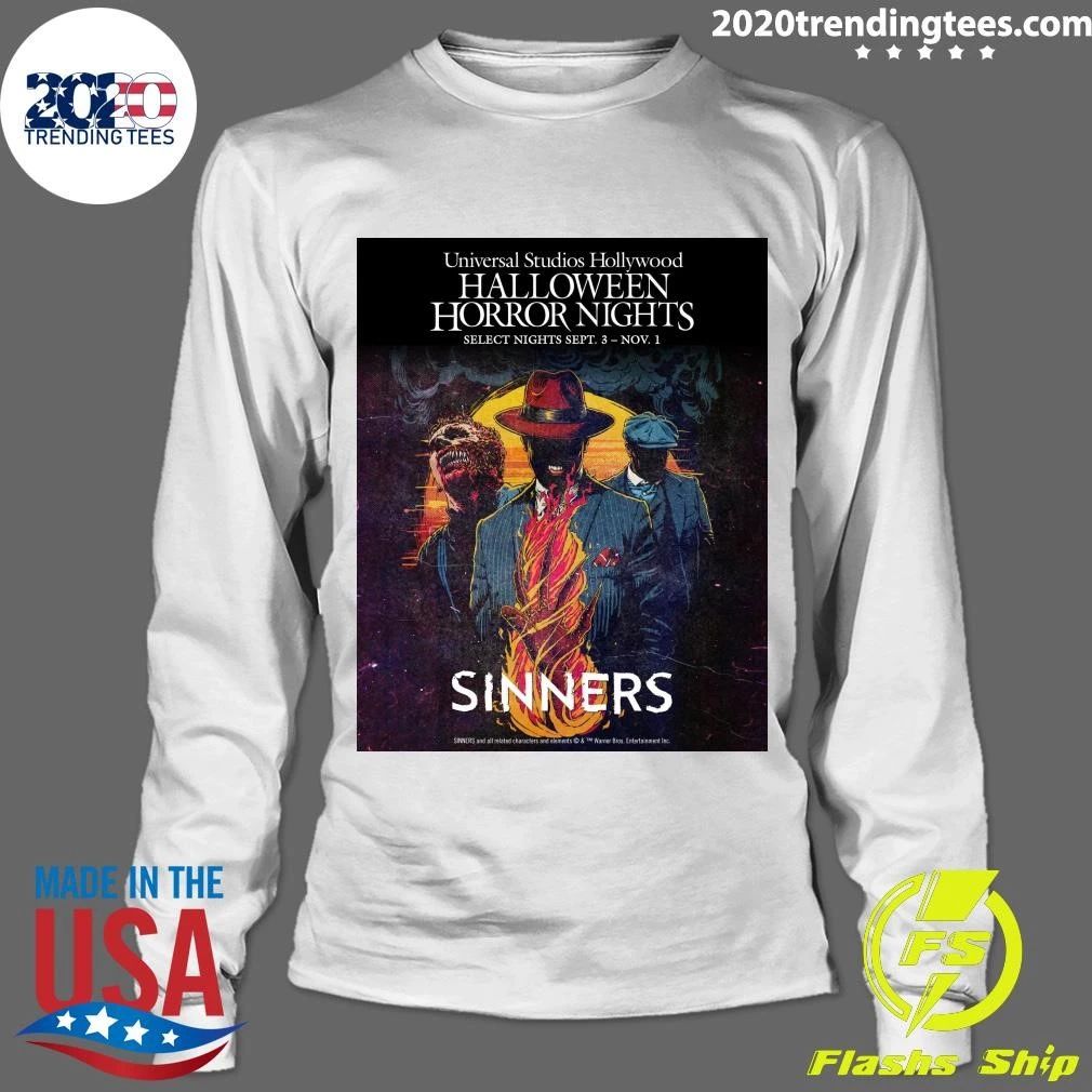 Sinners Universal Studios Hollywood Halloween Horror Nights Select Nights Sept. 3 – Nov. 1 2026 Shirt
