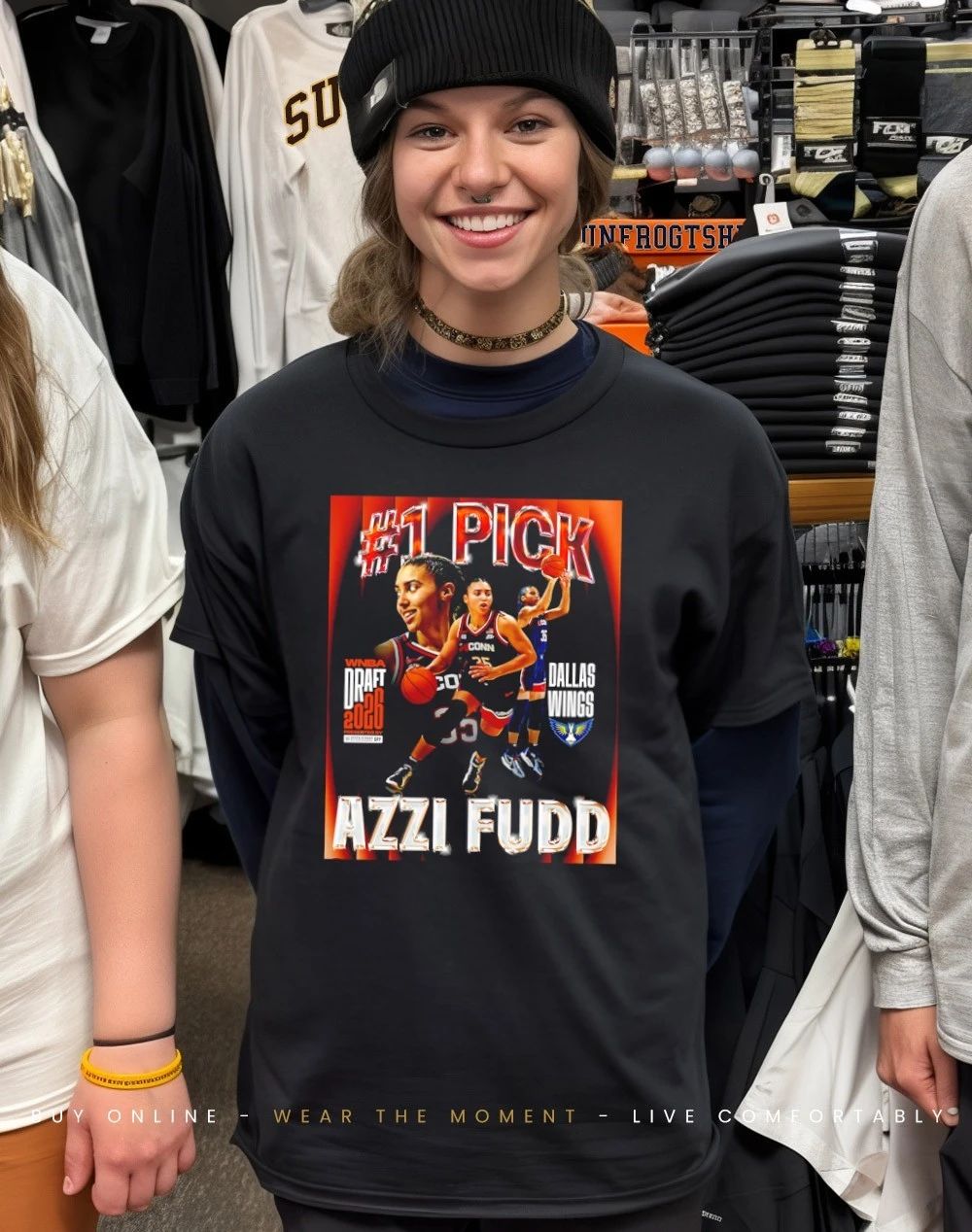 Azzi Fudd #1 pick Dallas Wings 2026 WNBA Draft shirt
