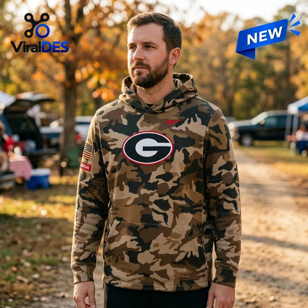 University of Georgia 2026 Military Appreciation Camo Hoodie