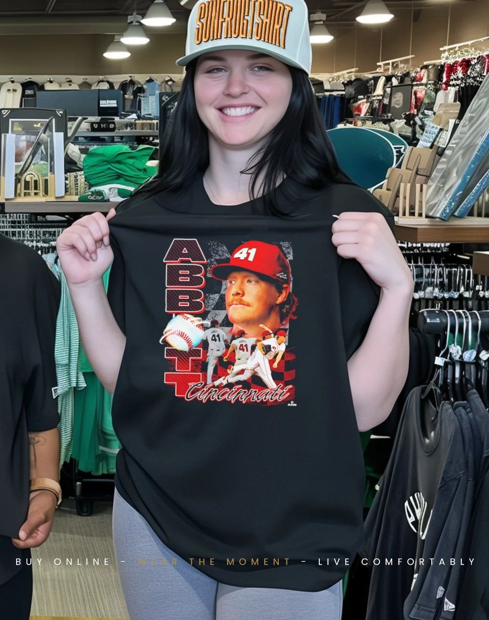Cincinnati Reds Andrew Abbott Start Your Engine graphic shirt