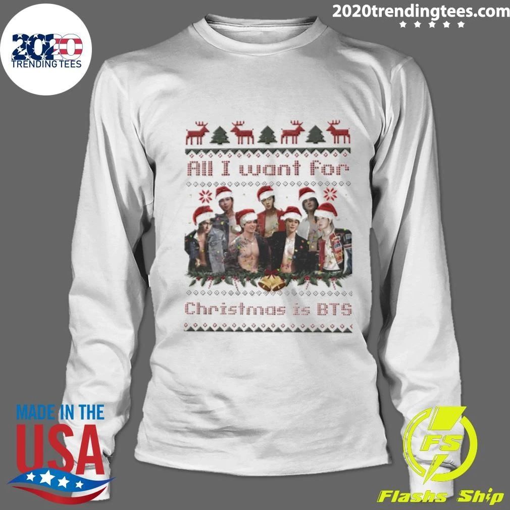 All I Want For Christmas Is BTS Bangtan Sweater Shirt