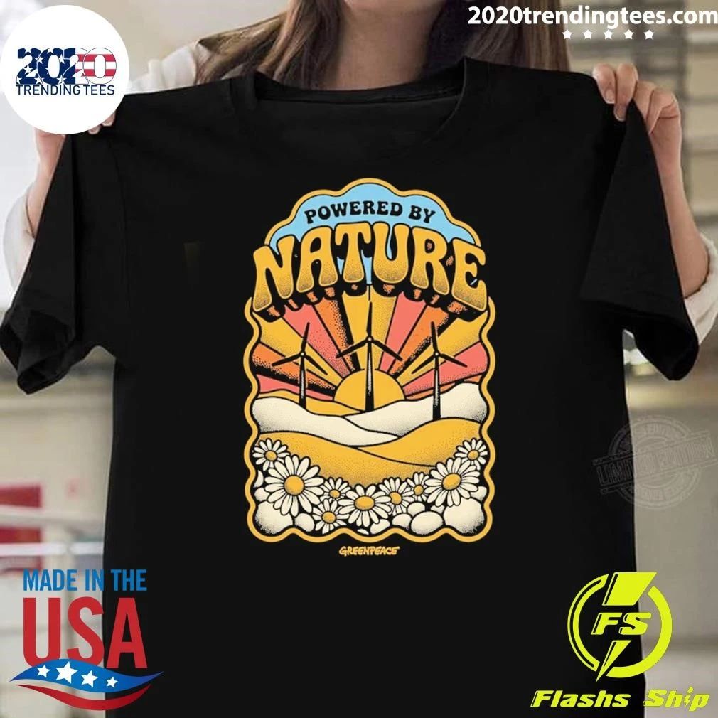 Powered by Nature Green Peace Shirt