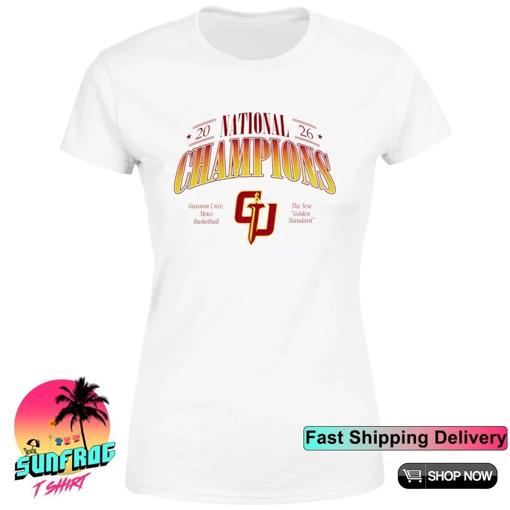 Gannon University Men’s Basketball 2026 DII National Champions the New Golden Standard shirt