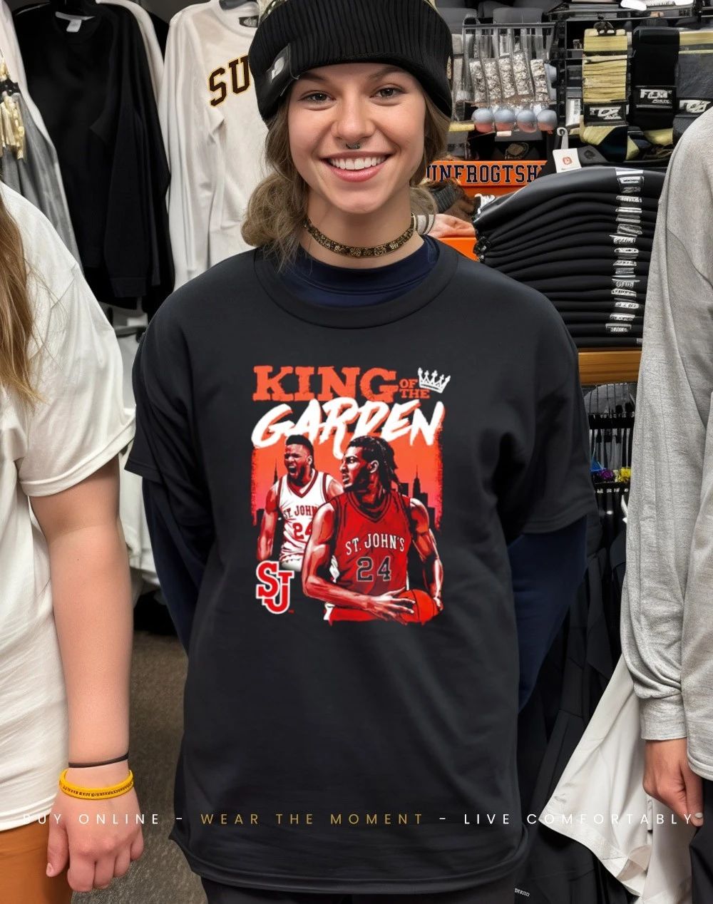 Zuby Ejiofor St. John’s Red Storm King of the Garden shirt