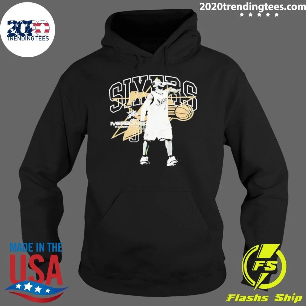 Allen Iverson Philadelphia 76ers Number 3 Scream Hardwood Shirt