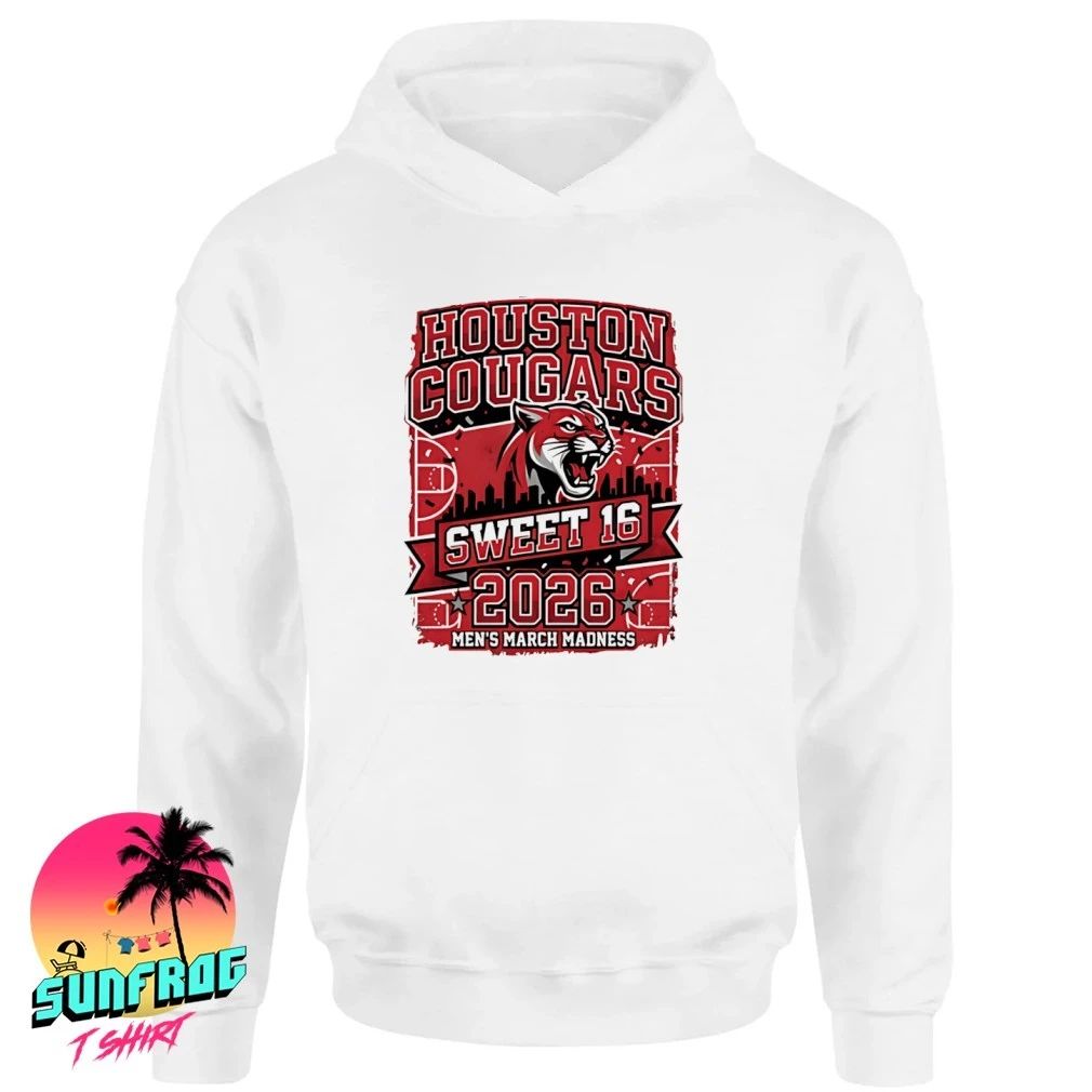 Houston Cougars Sweet 16 2026 NCAA Men’s March Madness city skyline shirt