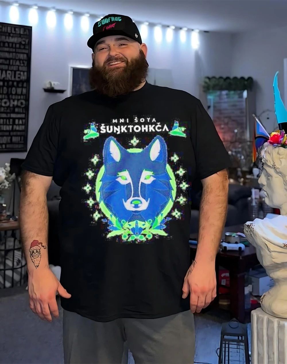 Minnesota Timberwolves Mni Sota Sunktohkca front and back shirt