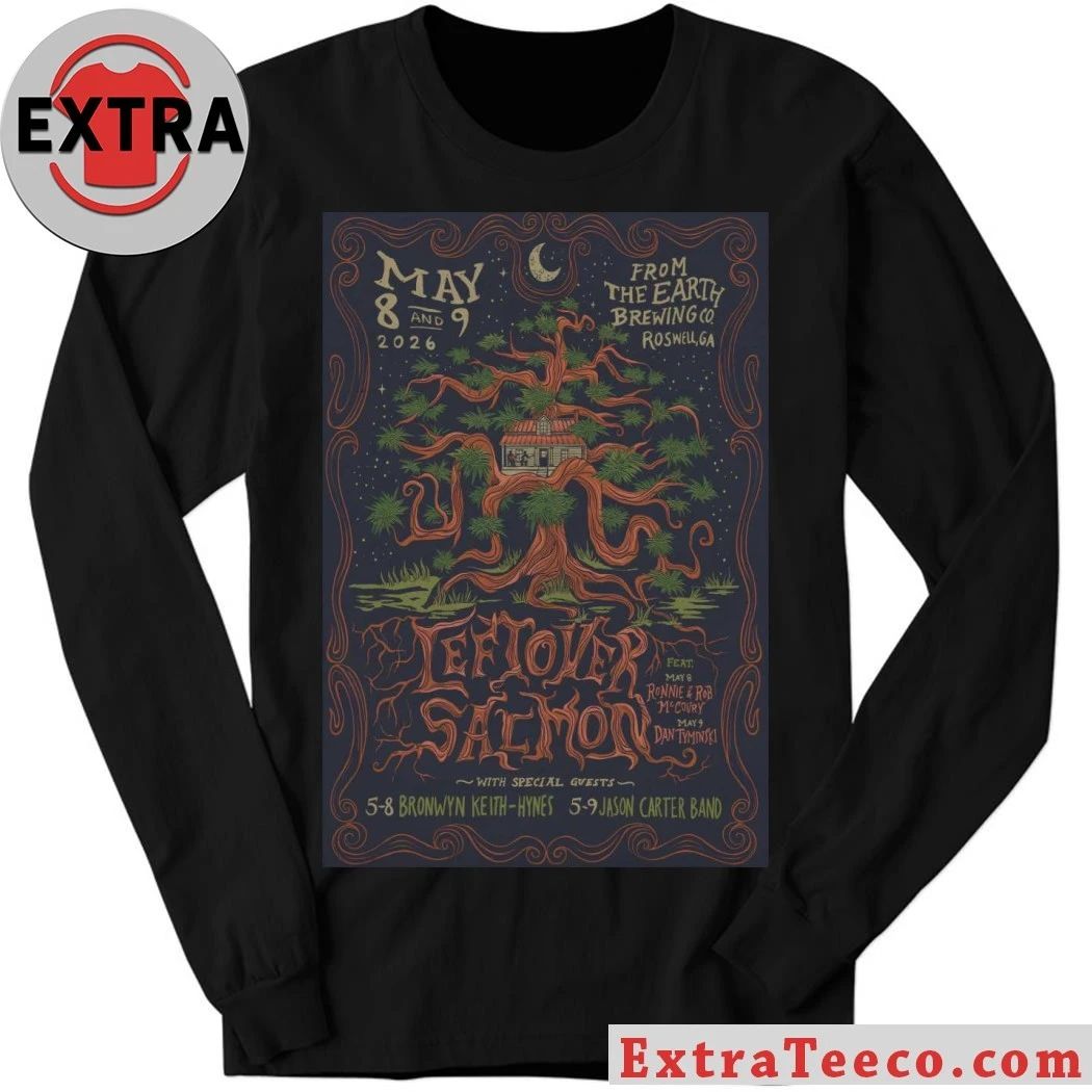 Leftover Salmon In Roswell GA On May 8-9 2026 Tour Poster Shirt