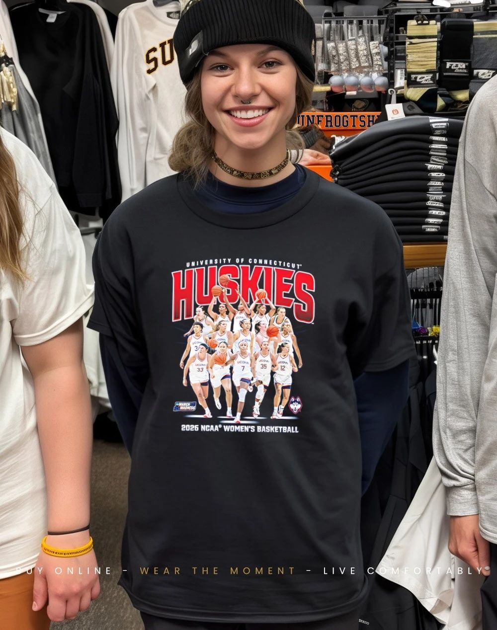 UConn Women’s Basketball NCAA March Madness 2026 Team Collage shirt
