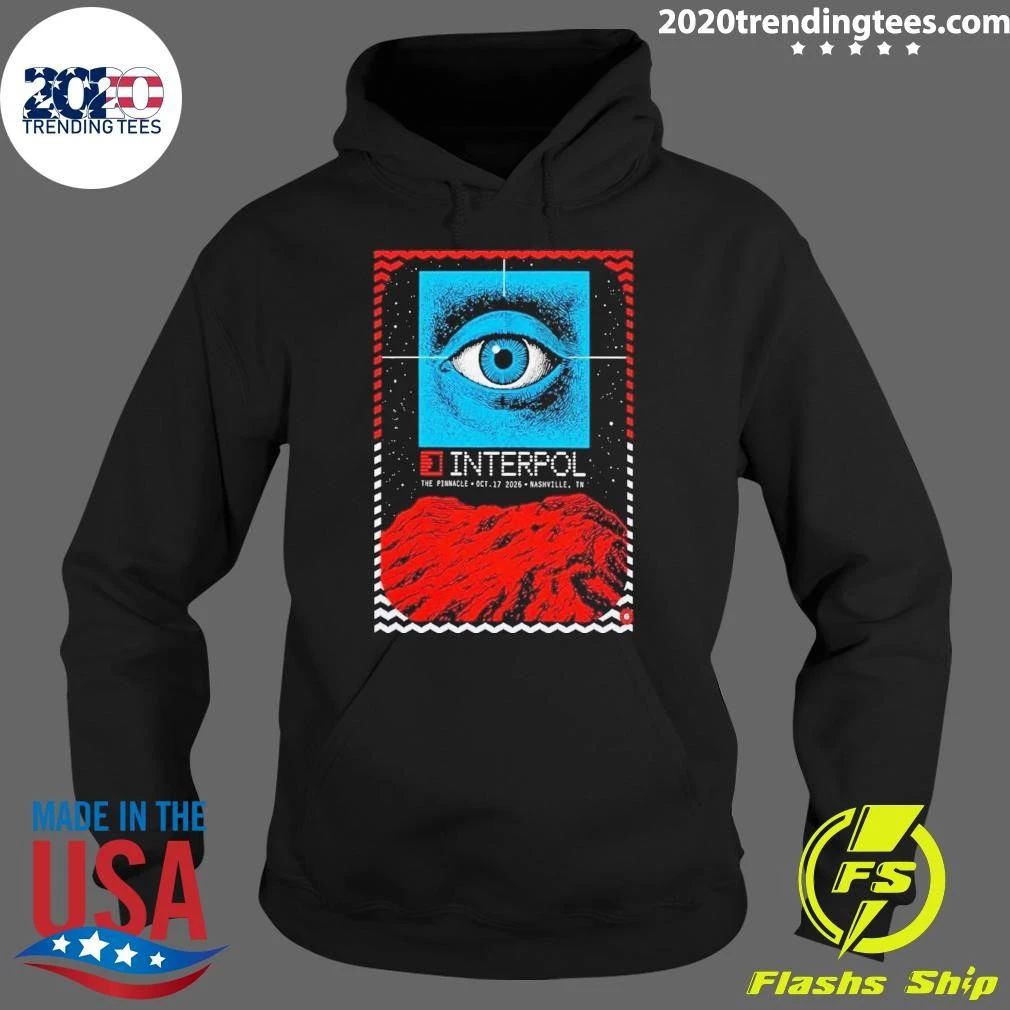 Interpol Nashville TN Event Poster At The Pinnacle In Nashville TN On October 17 2026 Shirt