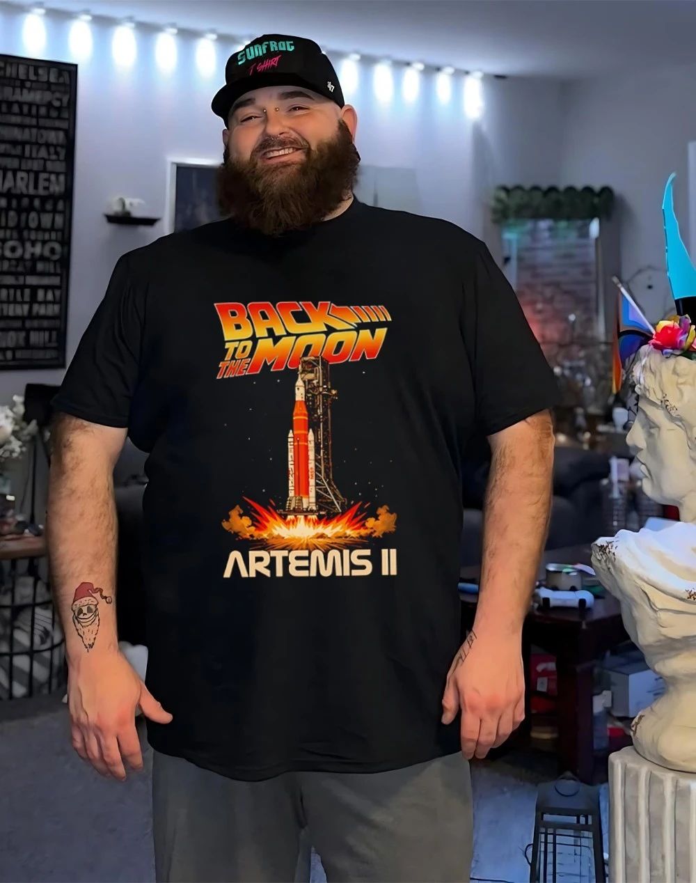 Back To The Moon Artemis II graphic shirt