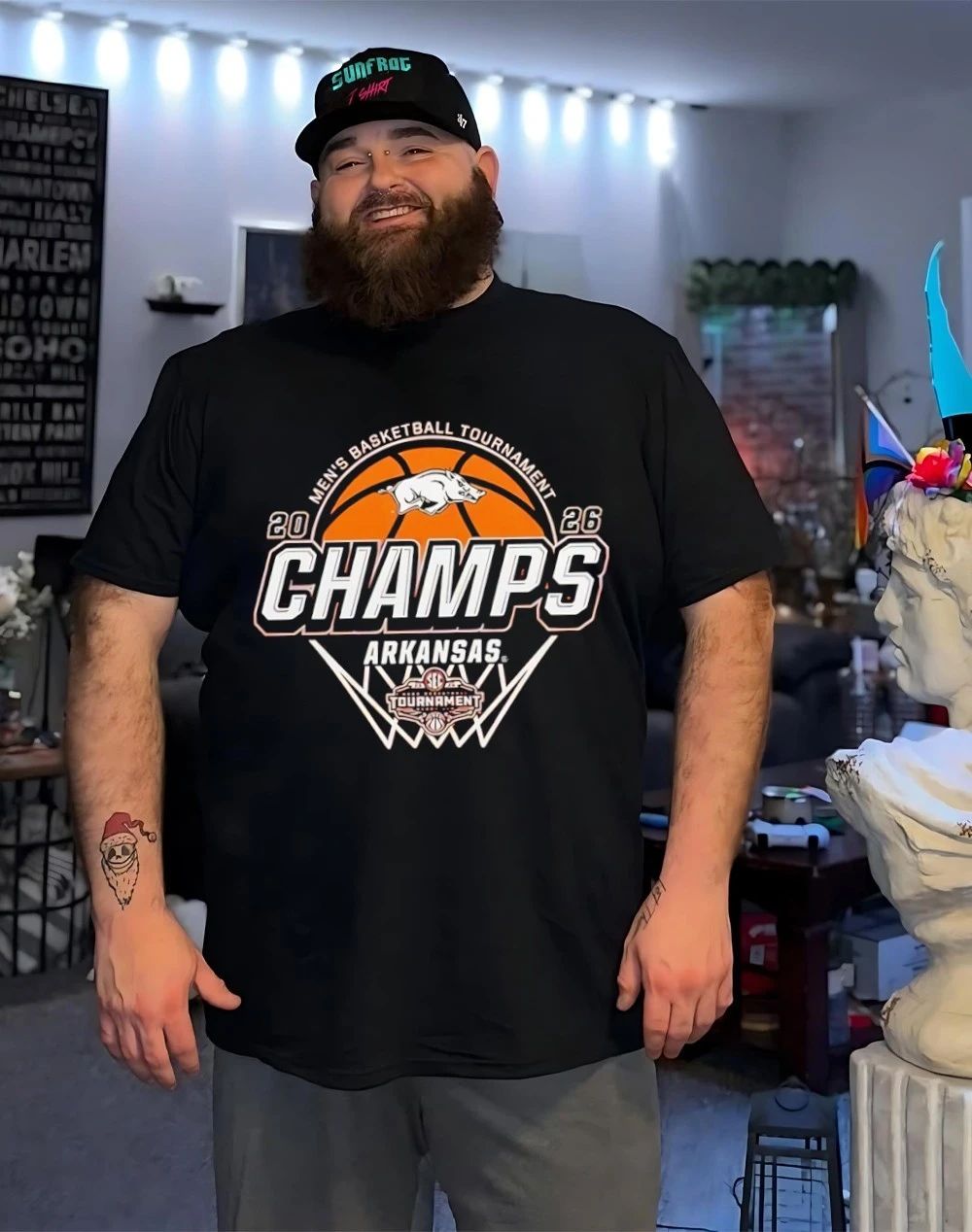 Arkansas Razorbacks Men’s Basketball 2026 SEC Tournament Champions logo shirt