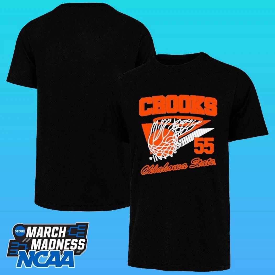 Oklahoma State Basketball Audi Crooks Retro Swish Shirt