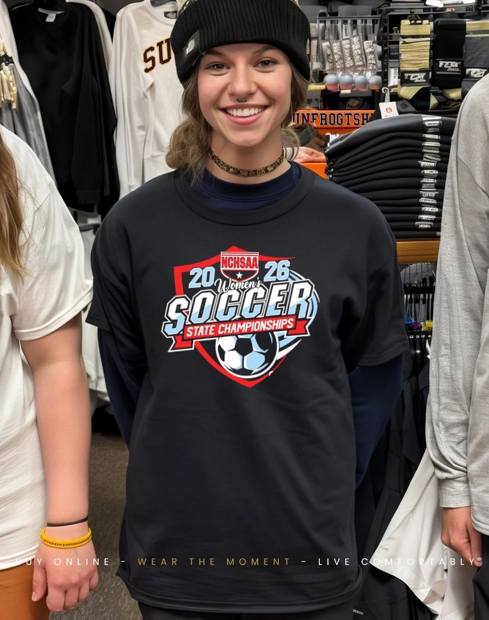 NCHSAA Women’s Soccer State Championships 2026 logo shirt
