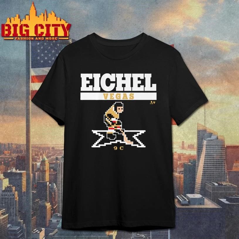 Jack Eichel Retro Hockey Pixel Art Shirt
