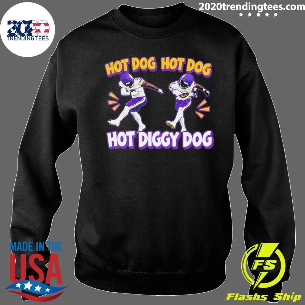Minnesota Vikings Hot Dog Hot Dog Hot Diggity Dog Shirt