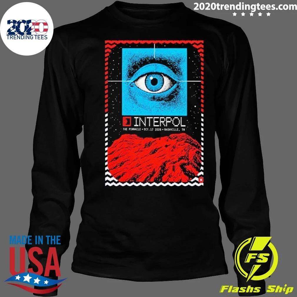 Interpol Nashville TN Event Poster At The Pinnacle In Nashville TN On October 17 2026 Shirt