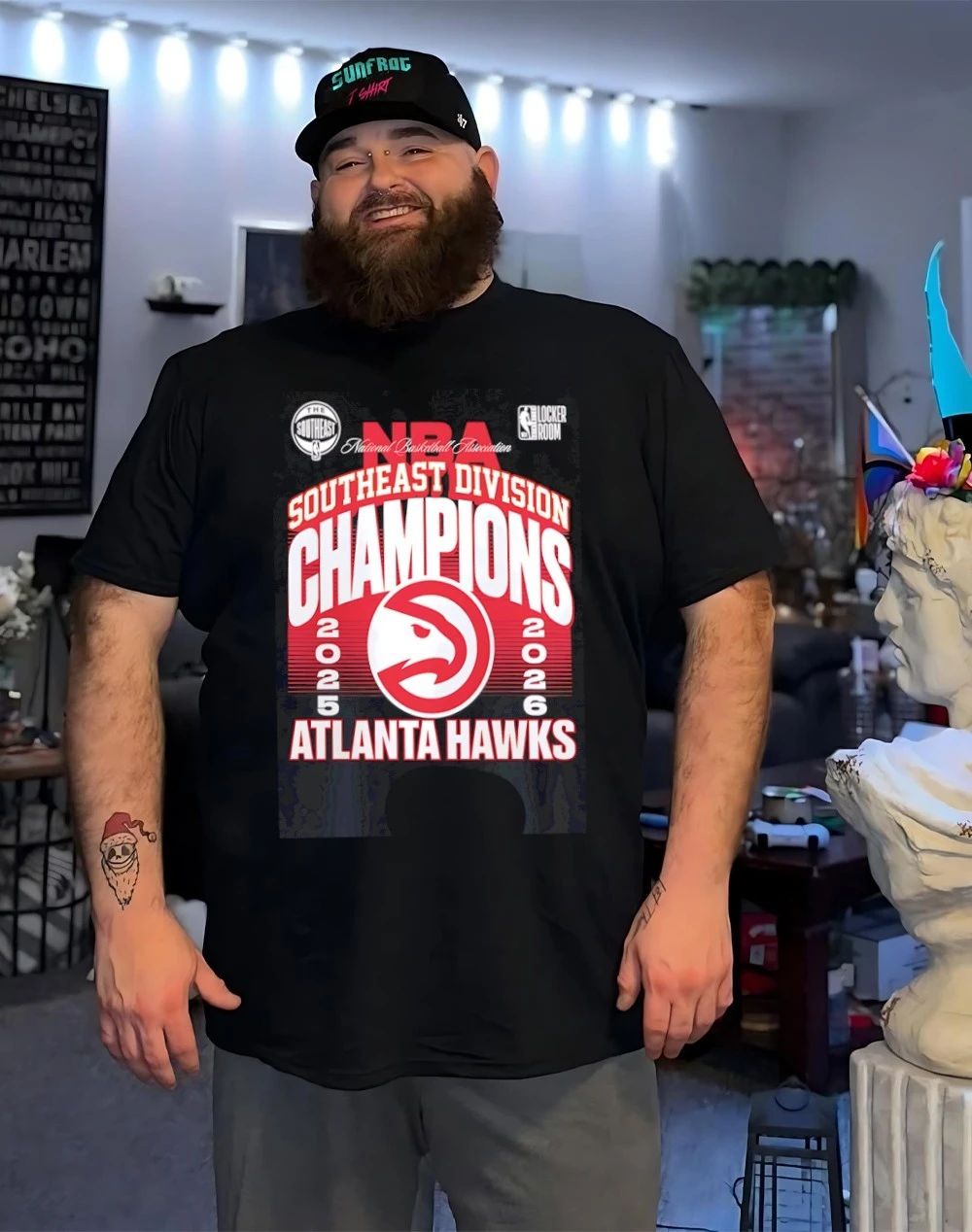 Atlanta Hawks 2025 2026 Southeast Division Champions Locker Room shirt