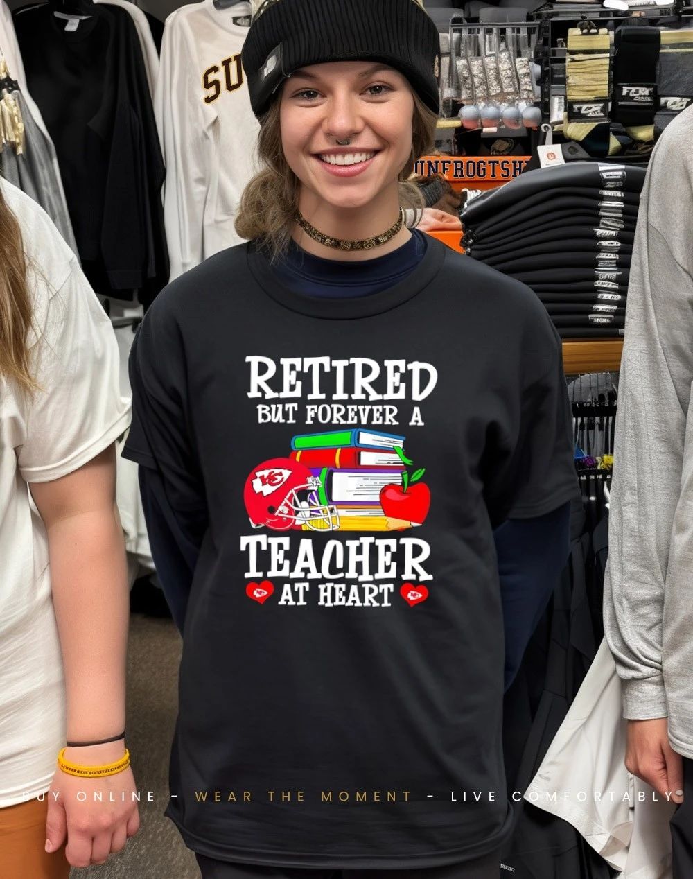 Kansas City Chiefs Retired But Forever a Teacher At Heart shirt