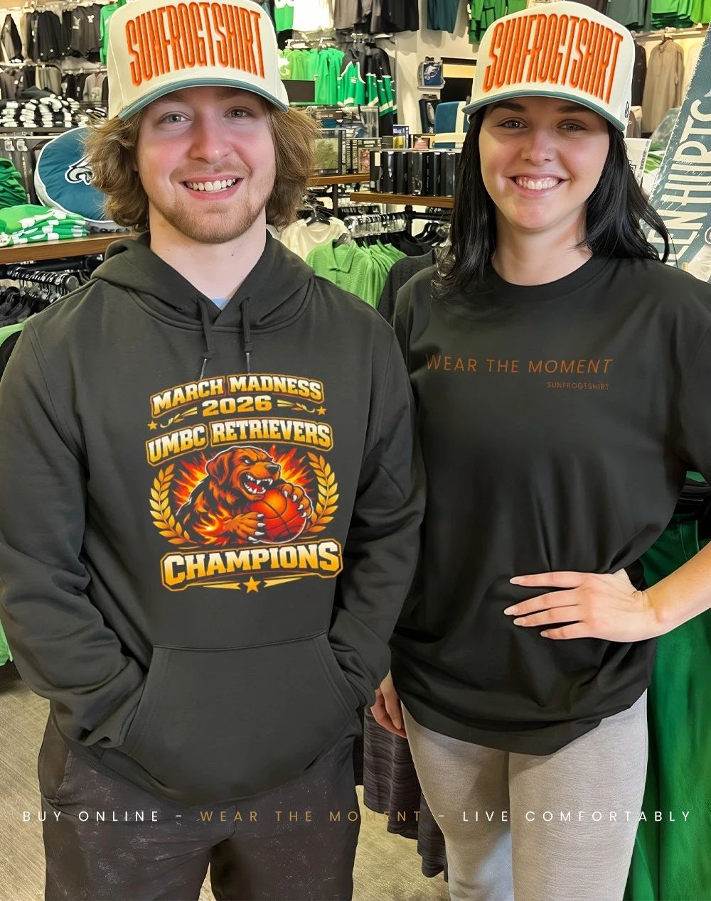 UMBC Retrievers Rise March Madness 2026 NCAA Champions mascot shirt