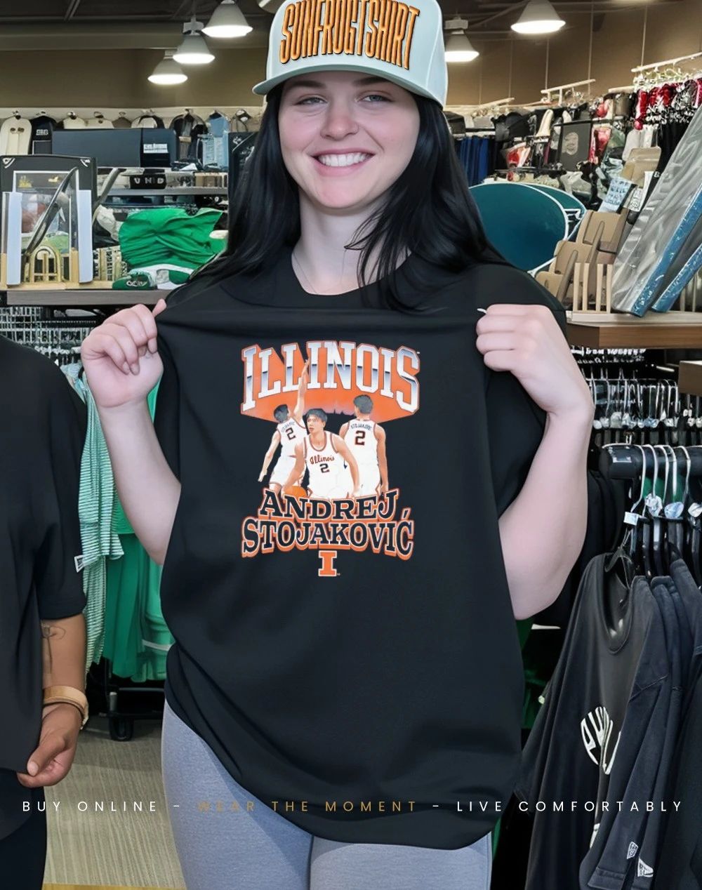 Illinois Basketball Andrej Stojakovic graphic shirt