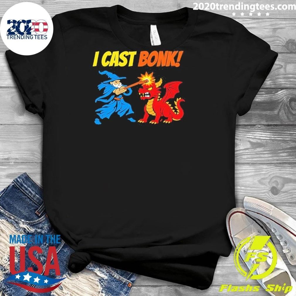 I Cast Bonk Wizard Dungeons And Dragons Game Shirt