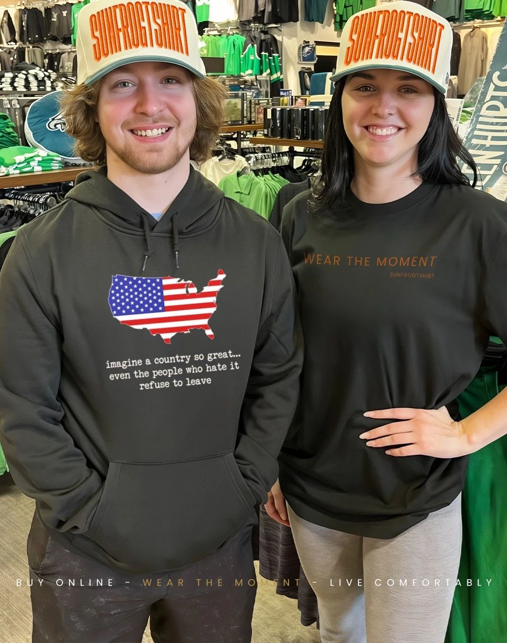 Imagine a country so great even the people who hate it refuse to leave USA State shirt