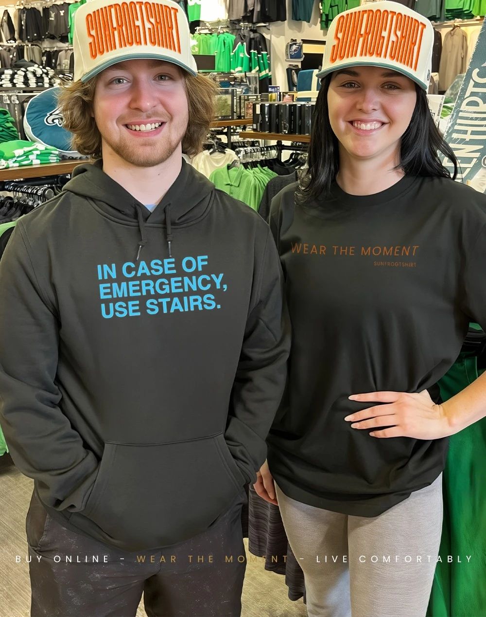 In Case Of Emergency Use Stairs shirt