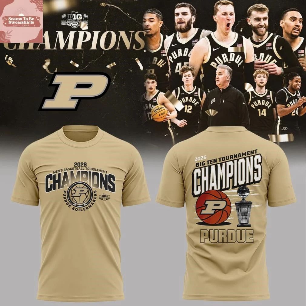 Purdue Boilermakers 2026 Celebrate Big Ten Men’s Basketball Tournament Champions Shirt