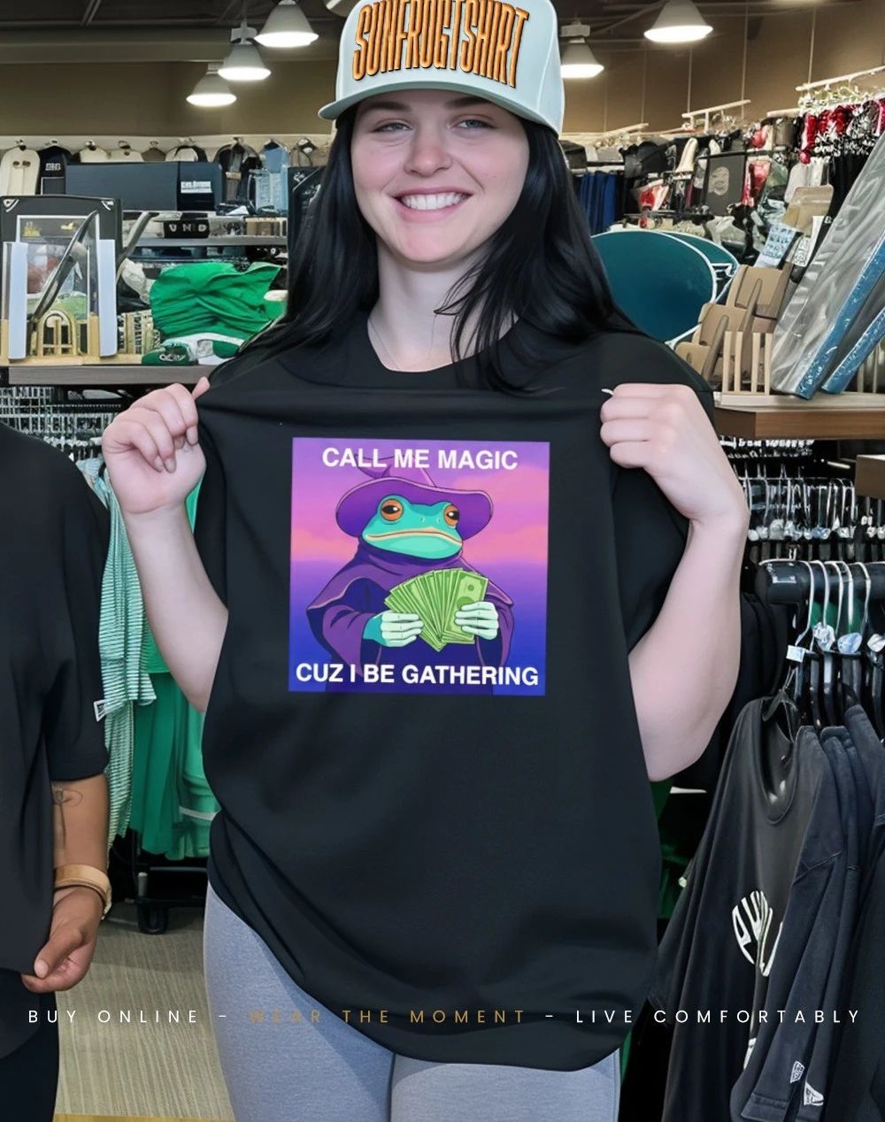 Magic Frog Gathering Money call me magic cuz I be gathering shirt