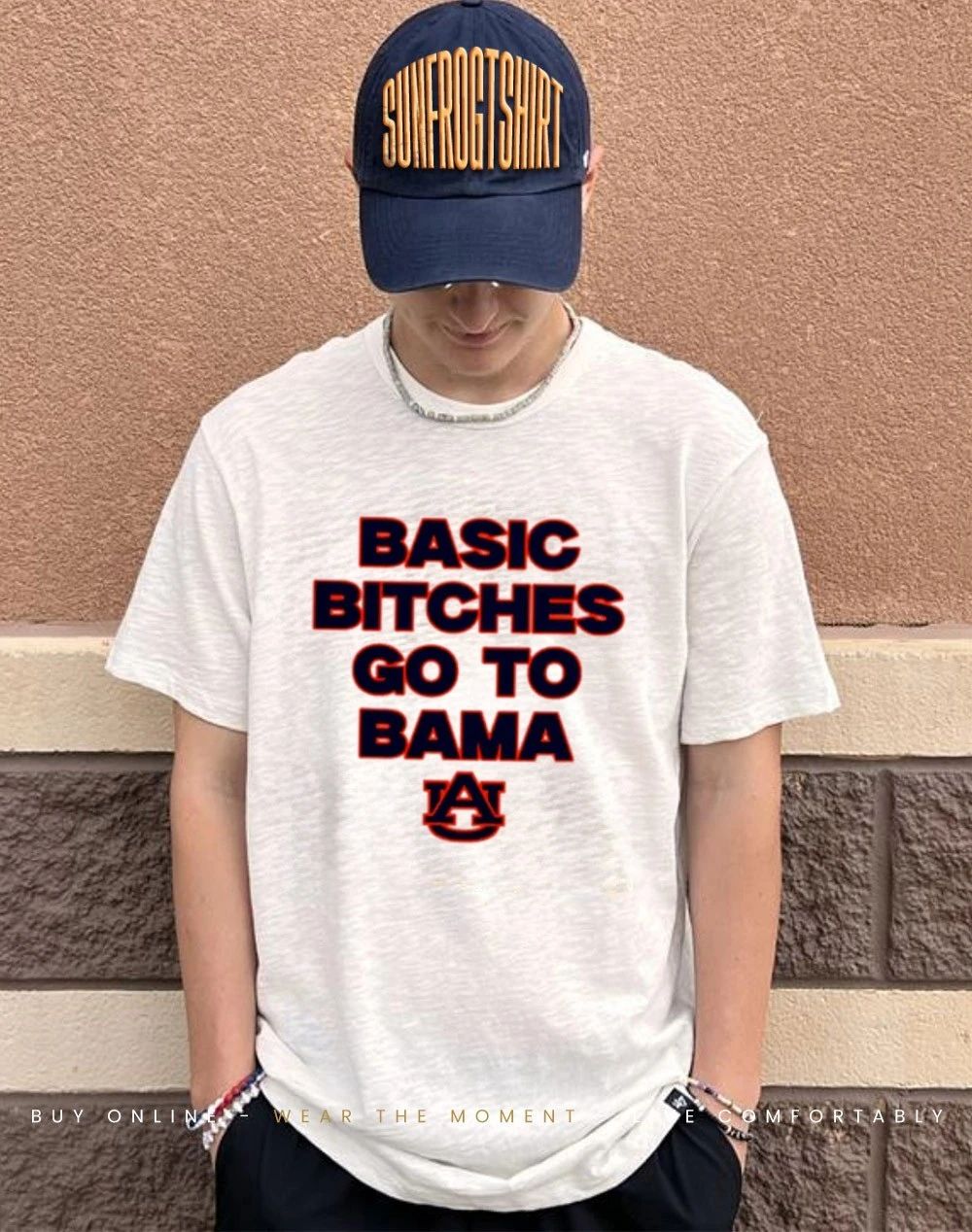 Auburn Tigers Basic Bitches Go to Bama logo shirt