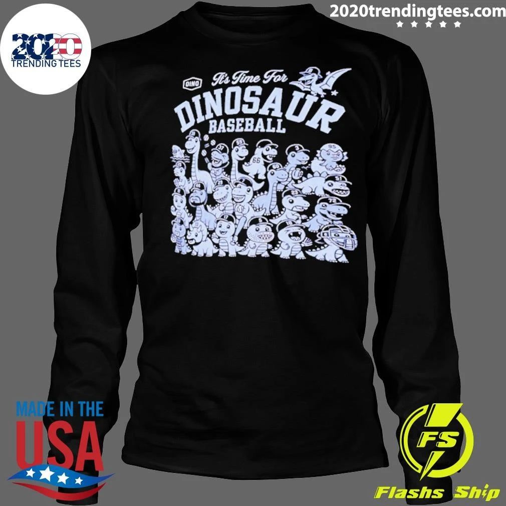 Los Angeles Dodgers It’s Time For Dinosaur Baseball Shirt