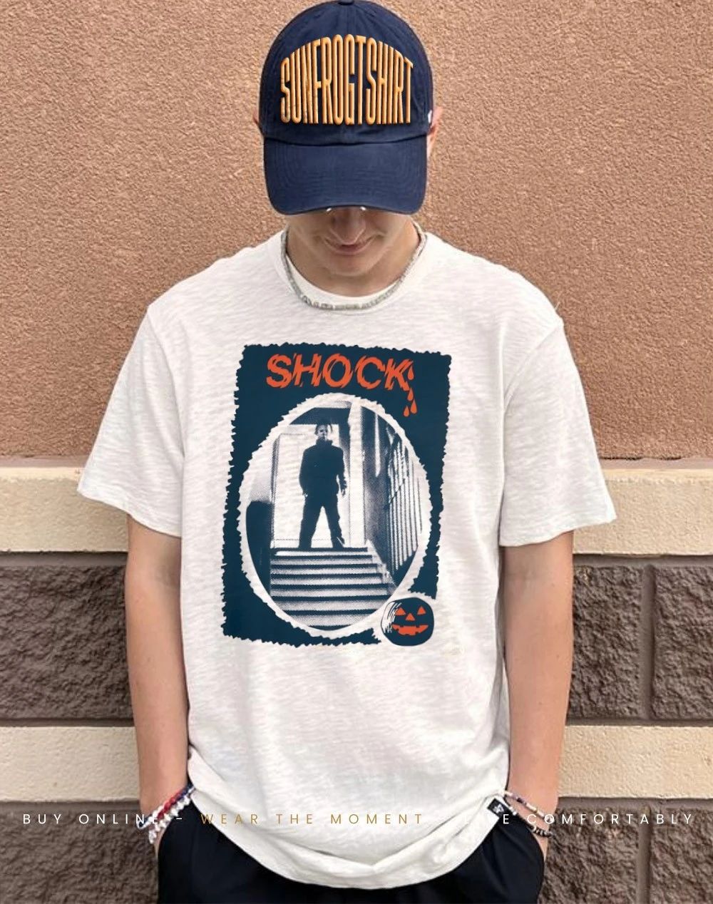 Michael Myers shocks Halloween British Quad shirt