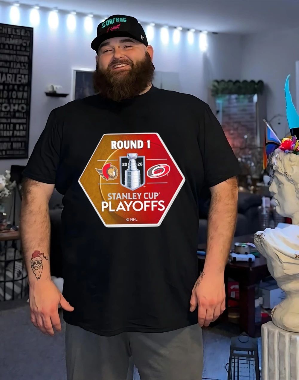 Carolina Hurricanes vs Ottawa Senators Stanley Cup 2026 logos shirt