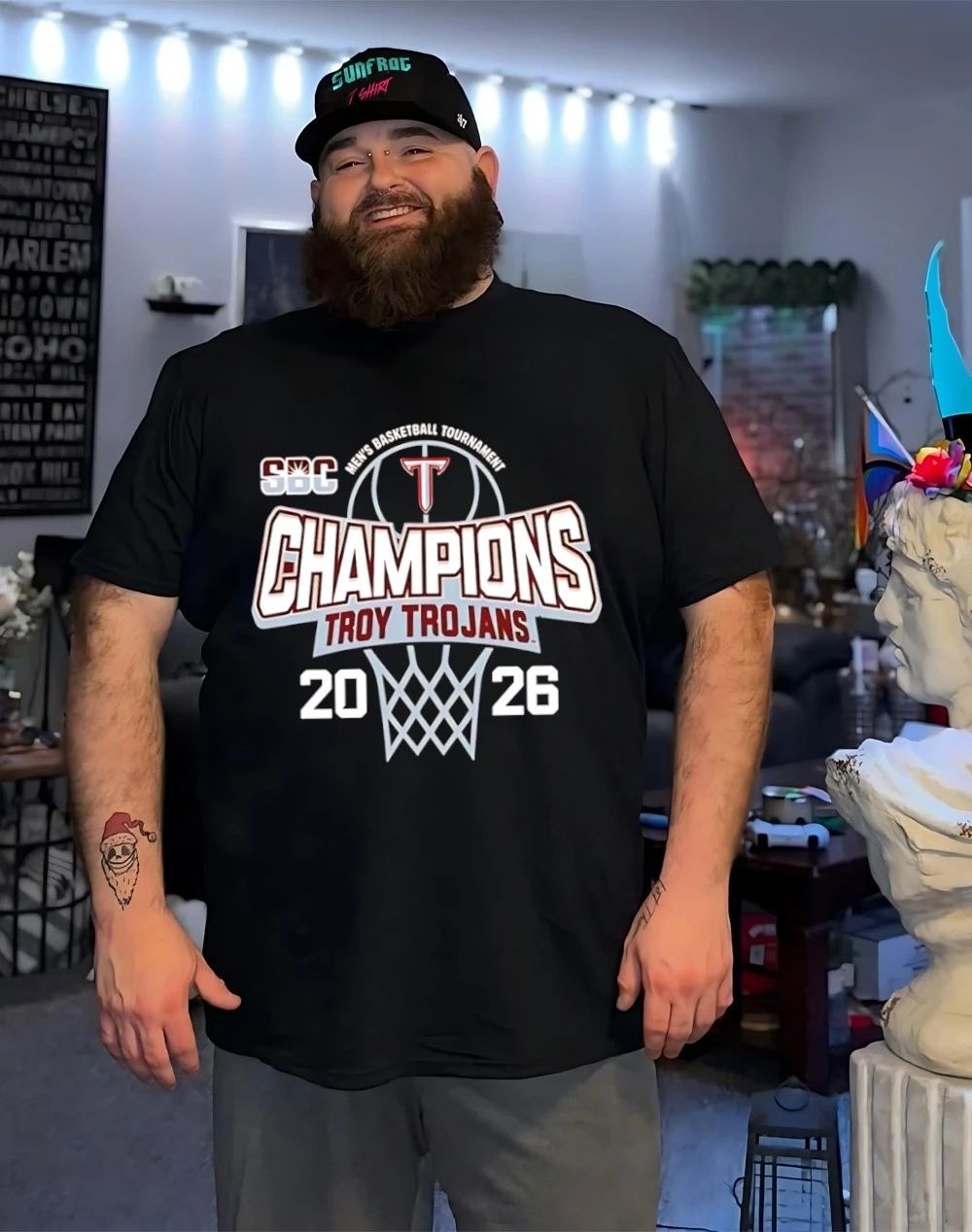 Troy Trojans Champions 2026 Sun Belt Men’s Basketball Tournament Champions classic shirt