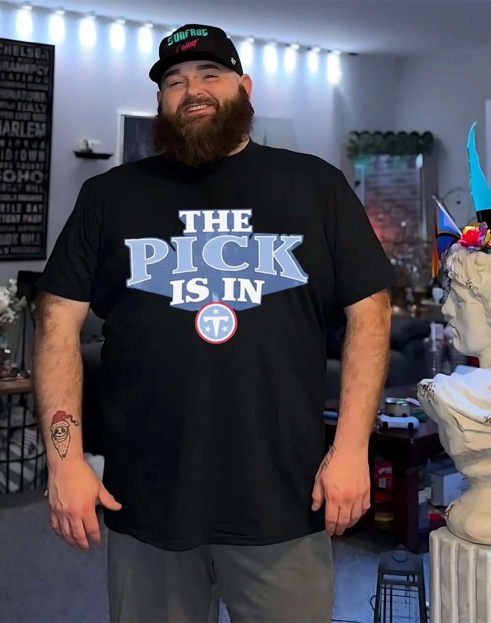 Tennessee Titans The Pick Is In logo shirt