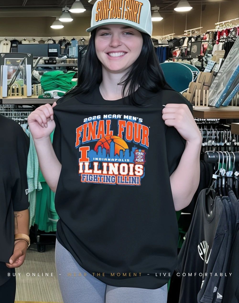 llinois Fighting Illini 2026 NCAA Final Four Bound city skyline shirt