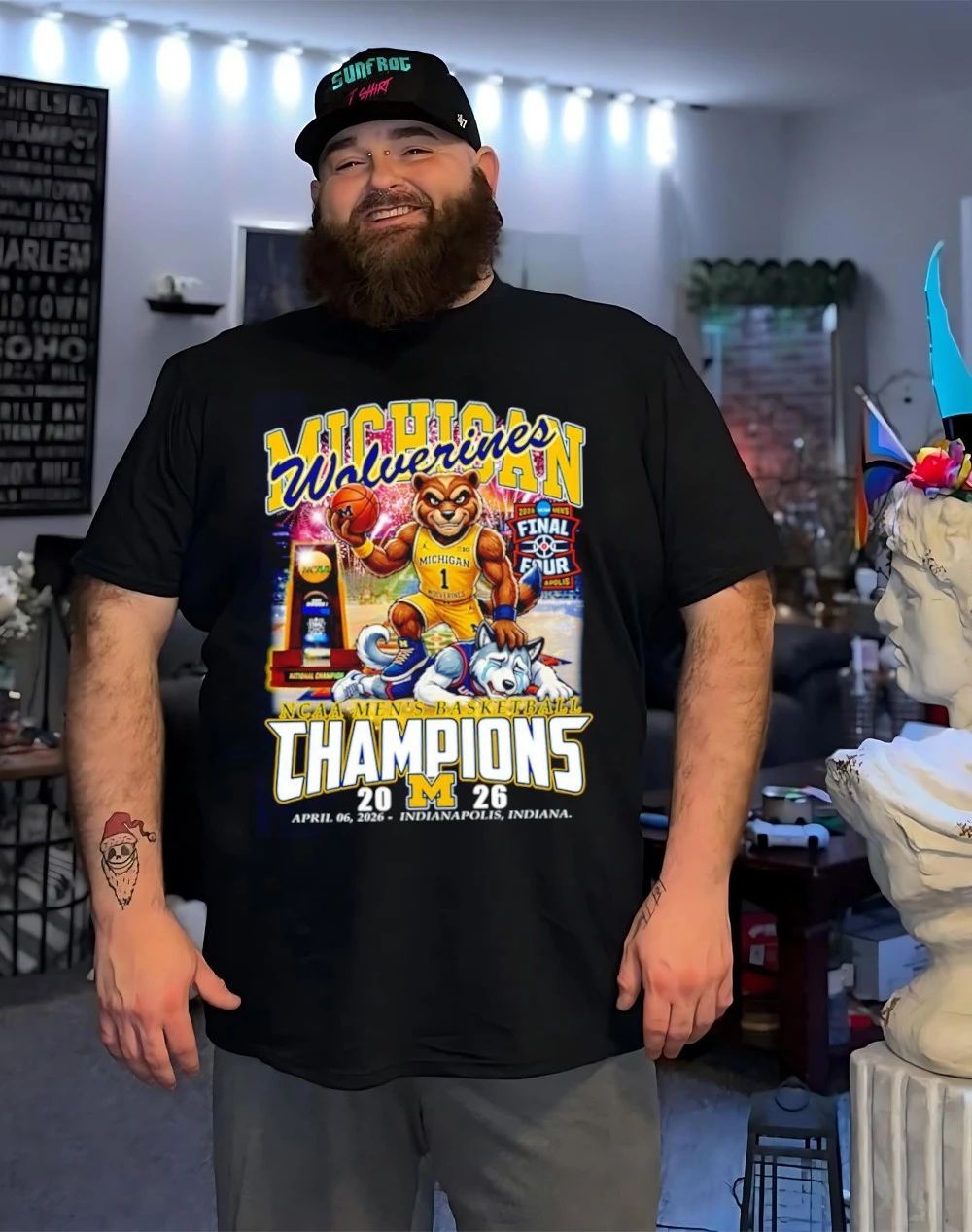 Michigan Wolverines Men’s Basketball National Champions 2026 beat Uconn shirt