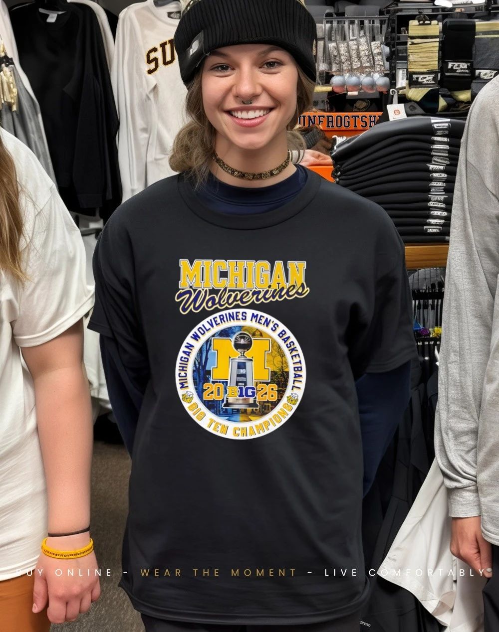 Michigan Wolverines Men’s Basketball 2026 Big Ten Champions shirt