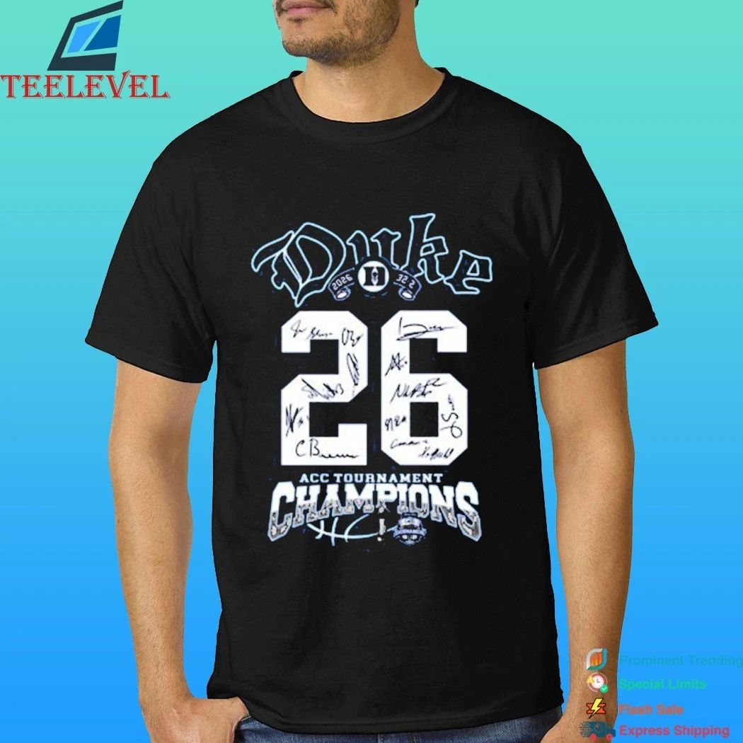 Duke 2026 Acc Tournament Champions Shirt