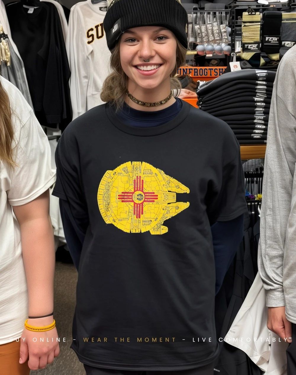 New Mexico Flag Millennium Falcon Shirt
