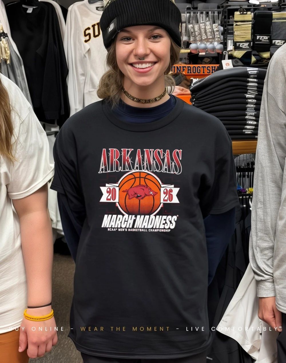 Arkansas Razorbacks MBB 2026 March Madness logo shirt