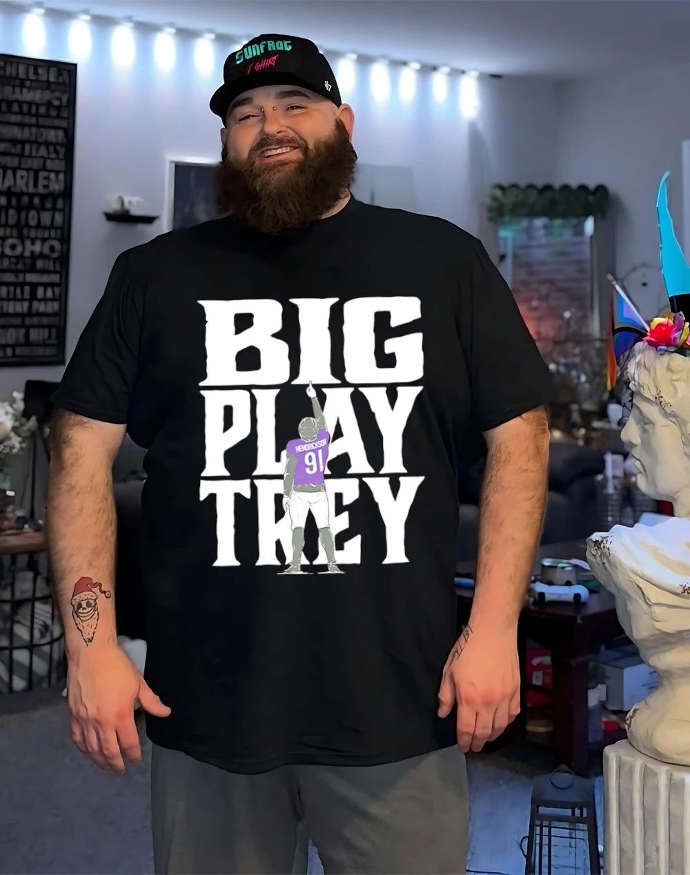 Trey Hendrickson Big Play Trey Baltimore Ravens cartoon shirt