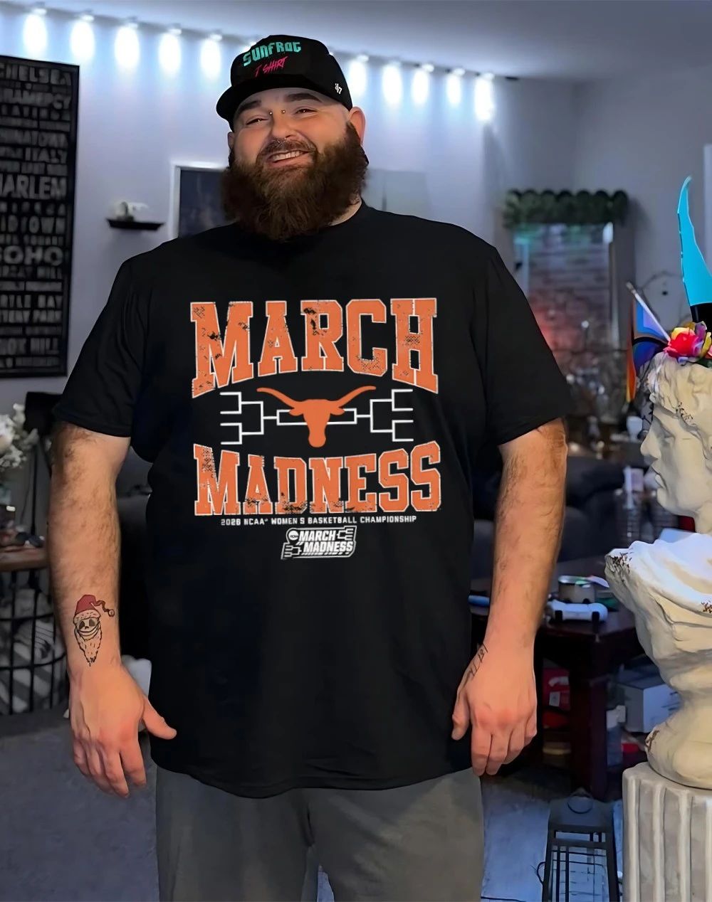 Texas Longhorns WBB 2026 March Madness logo shirt