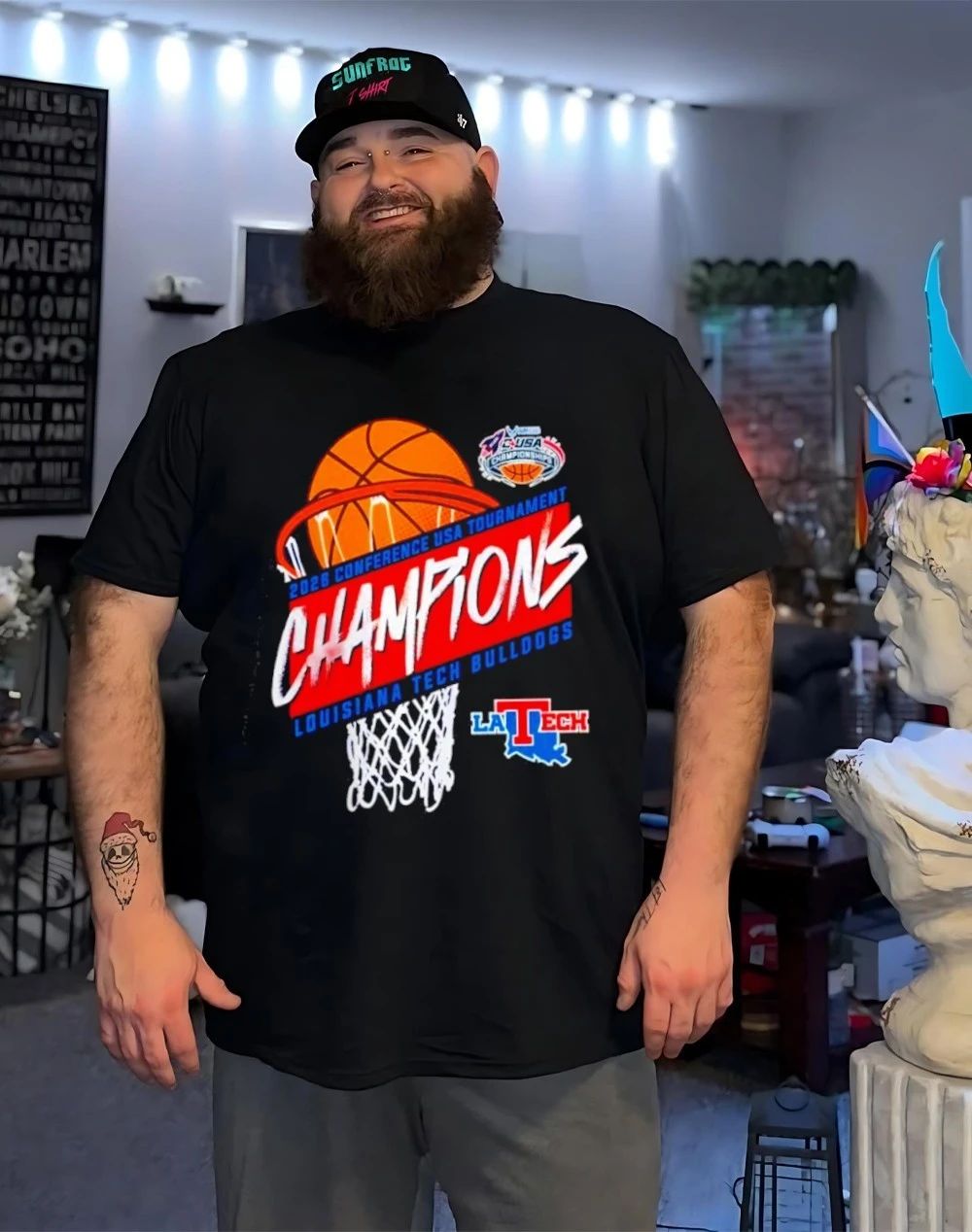 Louisiana Tech Men’s Basketball Conference USA Tournament Champions 2026 shirt