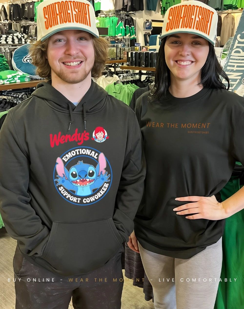 Wendy’s emotional support coworker Bluey shirt