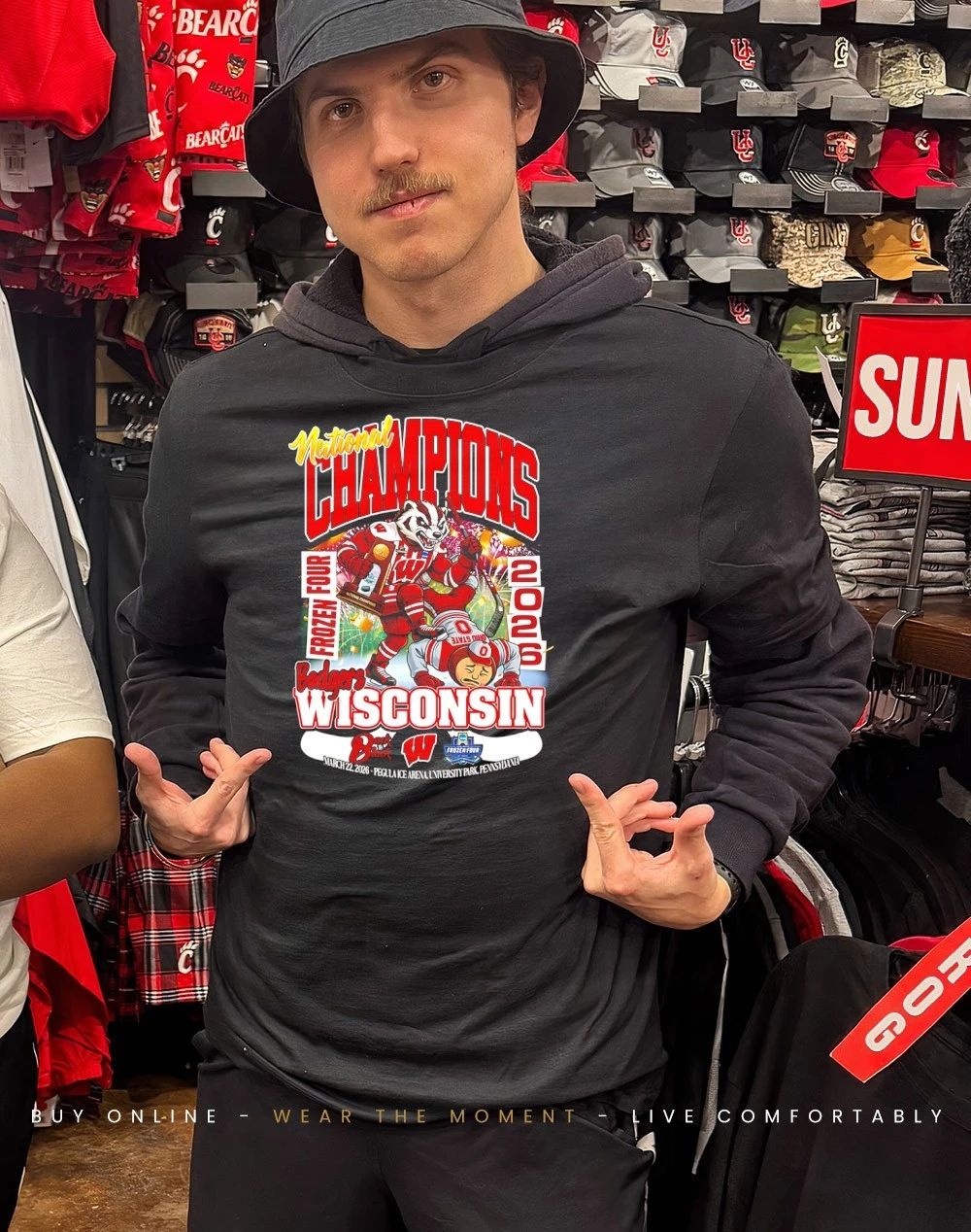 Wisconsin Badgers Women’s Ice Hockey 2026 National Champions mascot shirt