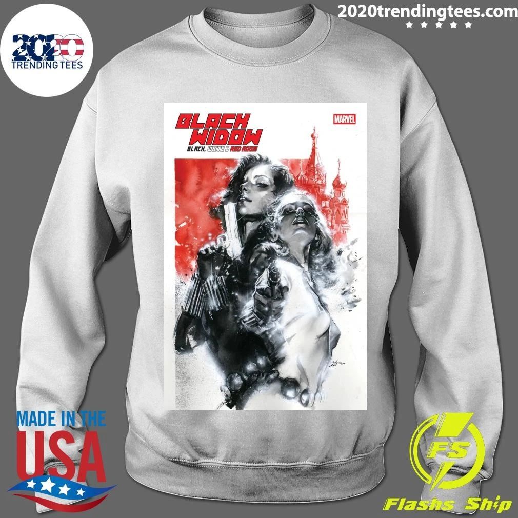 Black Widow Black, White & Red Room Signature Shirt